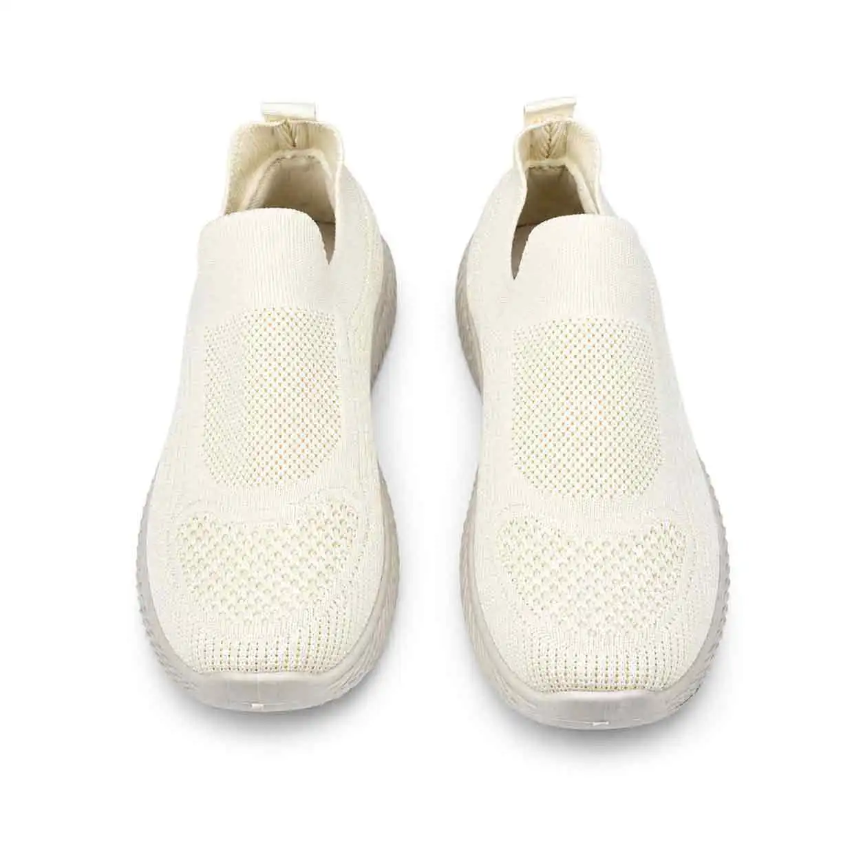 Espadrille ballerine pour femme fz1982 blanc/beige miniature